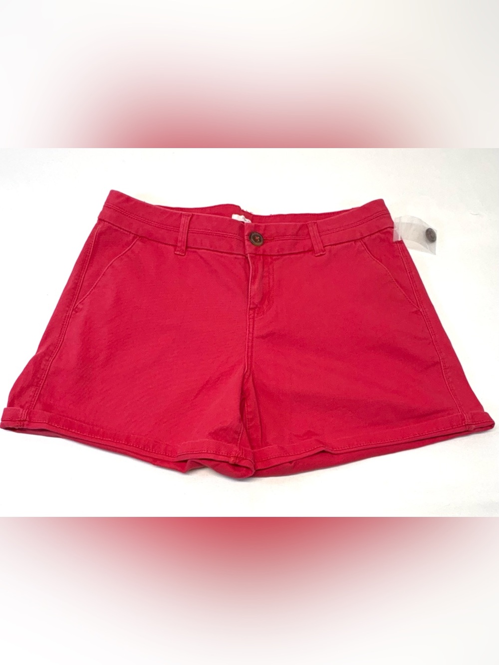 Maurices Pink Chino Shorts Cuffed Hem Size 7/8 - New NWOT